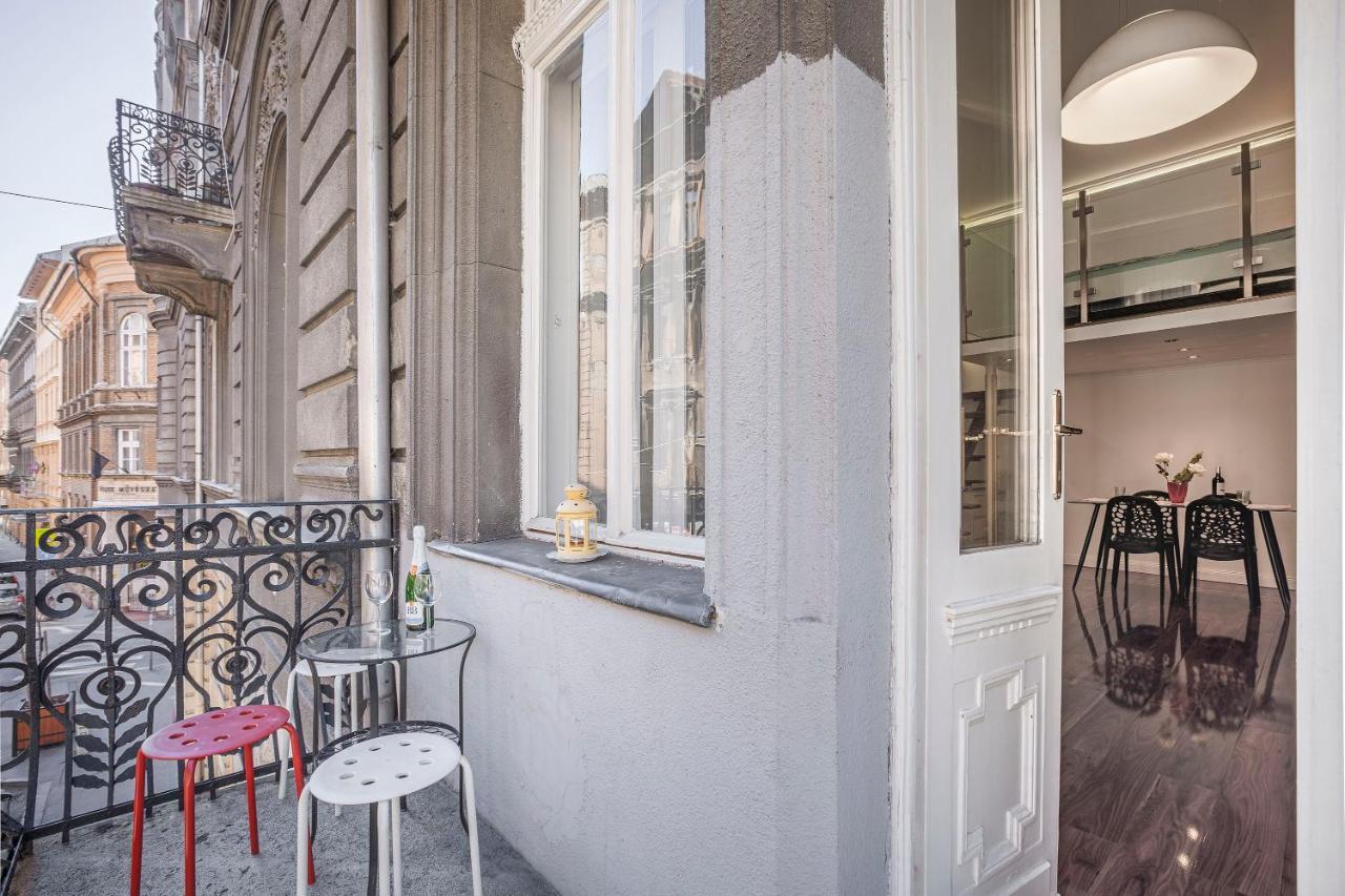 Luxury Art Deco Flat / Big Balcony Apartment Budapest Bagian luar foto