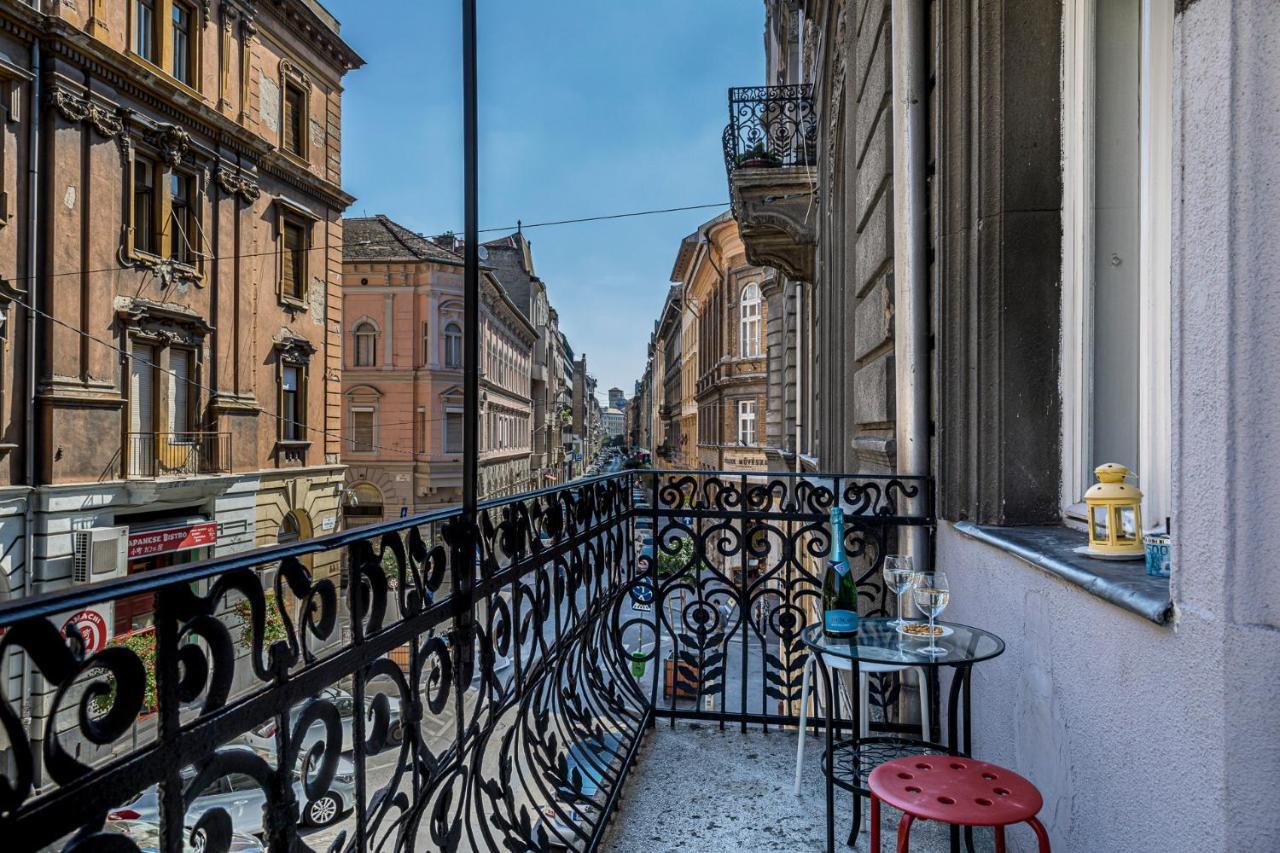 Luxury Art Deco Flat / Big Balcony Apartment Budapest Bagian luar foto
